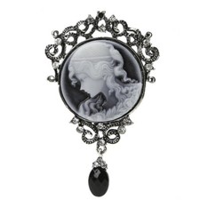 Broche Femmes élégantes Lady Bijoux Antique Vintage Victorienne camée Broche ...