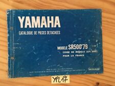 Yamaha SR500 1979 2J4 3H0 SR 500 500SSR  catalogue pièces détachées parts list