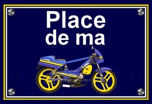 Plaque place motobecane - place, ma