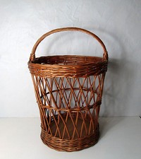 Grande corbeille panier bac en rotin design scandinave Vintage