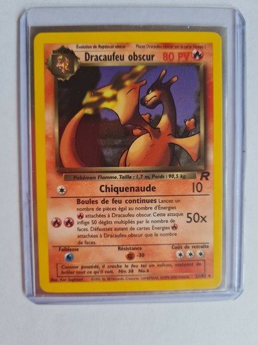 Carte pokemin dracaufeu obscur - pokemin,