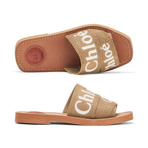 Chloe woody logo flat mule - chloe,