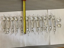 12 Anciennes Pampilles Verre /