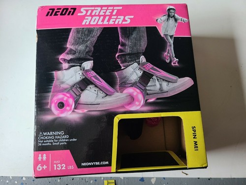 Pink neon street rollers - street,