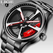 Nouveau Sport 3D Xiaomi Voiture Roue Montre À La Mode Cadran Rotatif Bracelet En