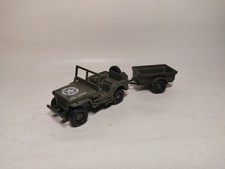 1/50 Solido Jeep Willis Remorque 44-94 Made In France ?? Châssis Riveté