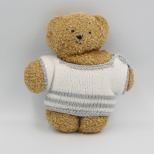 Peluche ours marron beige - , pull