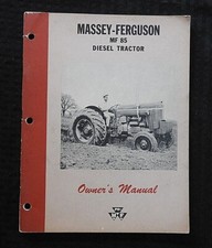 Véritable 1959-62 Massey Ferguson MF 85 MF85 Diesel Tracteur Opérateurs Manuel
