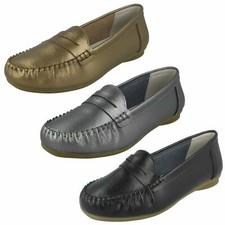 Ballerines En Cuir Décontractées Pour Femmes Down To Earth 'F80445'