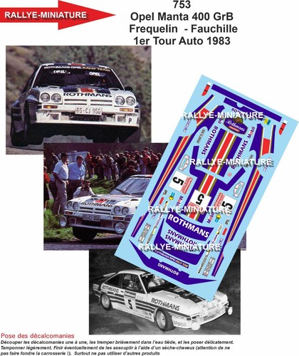 Decals ref 0753 - decals, opel