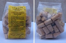 BOUCHON EN LIEGE 38/24 - PARAFFINE - LOT DE 60  - ANCIEN - VINTAGE