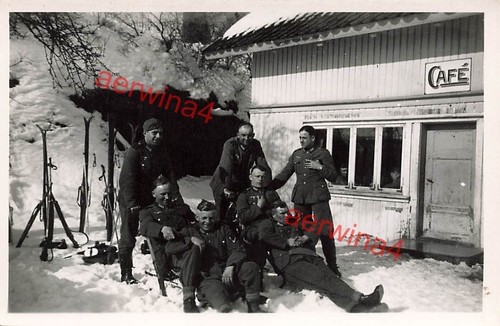 Soldats allemands raquettes - allemands, en
