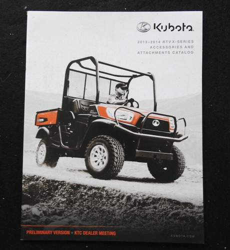 2013 2014 kubota rtv - 2013-2014,
