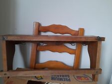 Vintage - Etagère Mural Cuisine en Bois - Suspension pour Casseroles