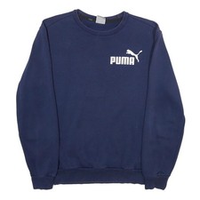 PUMA Sweatshirt Bleu Homme Col