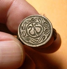 Superbe bague romaine cuivre TTB/SUP zodiaque Bélier