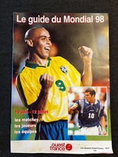 MAGAZINE OUEST FRANCE FOOTBALL GUIDE OFFICIEL MONDIAL FRANCE 1998