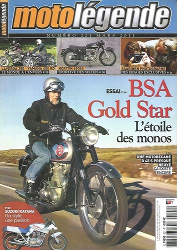 Moto legende 221 - bsa, gold