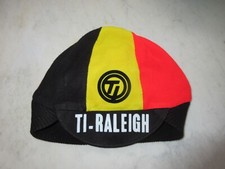 Casquette bonnet cycliste TI-RALEIGH années 70 cap hat vintage cappellino