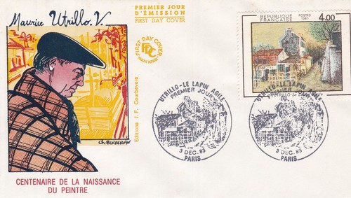 France 1983 fdc utrillo - france,