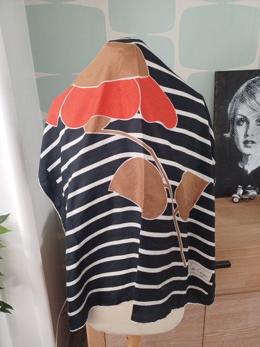 Foulard soie cardin vintage - soie,