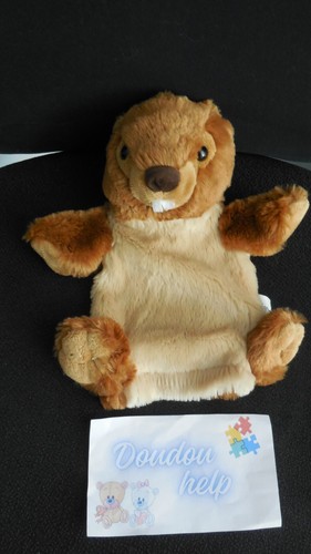 Doudou marionnette marmotte - doudou,