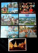 55749 AK 7 Cartes Set Disneyland Fantasyland Skyway Sur Magic Kingdom