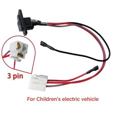 Prise Port de Charge Voiture Électrique Enfant avec Fil pour 6V 12V 24V Utilisa
