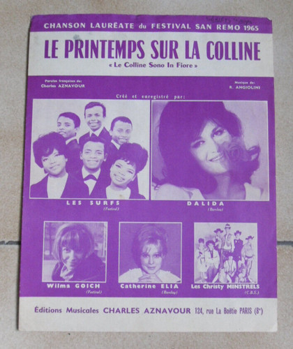 Partition printemps sur la - partition,