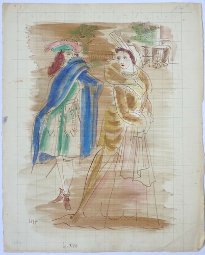Dessin original aquarelle