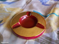 Cendrier porcelaine incrustation or Vintage