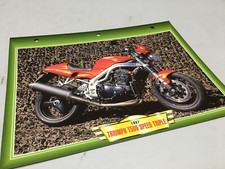 Fiche moto passion T509 speed triple 1997 collection Atlas UK