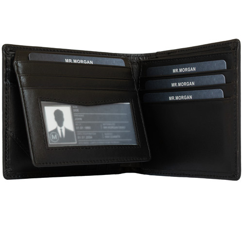 Portefeuille cuir noir - cuir,