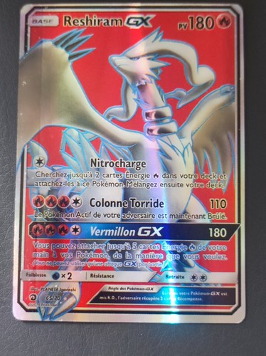 Carte pokémon reshiram - carte,