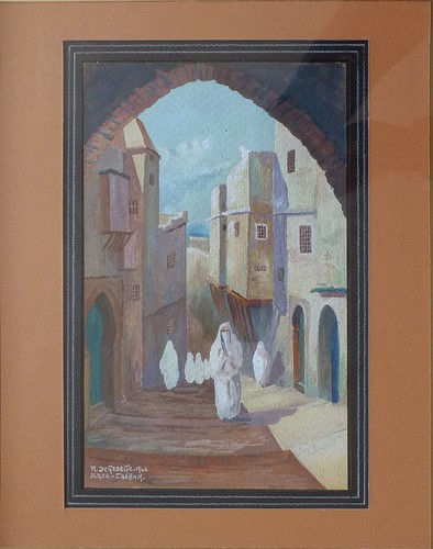 Casbah alger gouache - alger,