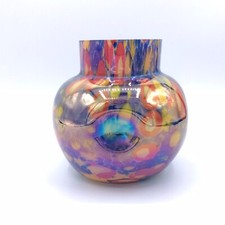 Vase en verre soufflé coloré