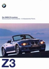 Catalogue Brochure BMW Z3 / M Roadster 2/1997 Allemagne / Deutschland