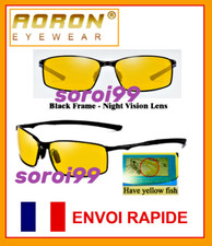 Lunettes de soleil Polarisées anti-UV de marque AORON pour H / F Lunettes jaunes