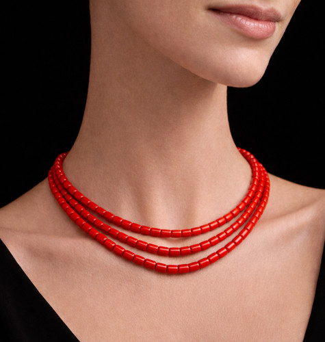 Collier brins perles - 3, de