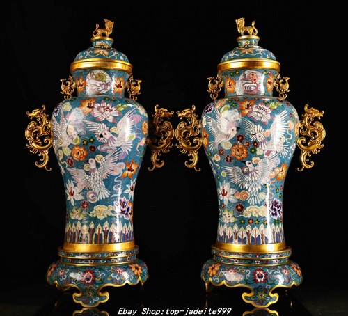 Bronze gold cloisonne - 28.3"bronze,