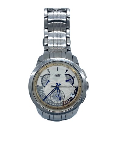 Swatch wrist watch - watch, silver
