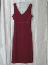 Robe HABILLEE DECOLLETEE DOS NU Femme Taille 36 S Rouge bordeaux