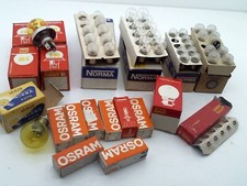 LOT DE 66 AMPOULES 24 VOLTS PL JAUNE + DIVERSES STOCK ANCIEN BA15D H2 H3 24V