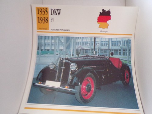 Fiche carte card voiture - carte,