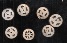 lot 7 bobine fil de lin ancien