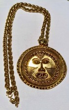 Collier maille serpent à pendentif  - SCHERRER Paris par GOOSSENS -taille XXL