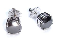 1.50ct Black Diamond Earrings