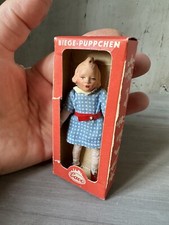 Poupée Ancienne Miniature Allemande Dans Sa Boîte Maison Poupée Poupon 1950