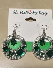 Silver-Tone Green San Patrick
