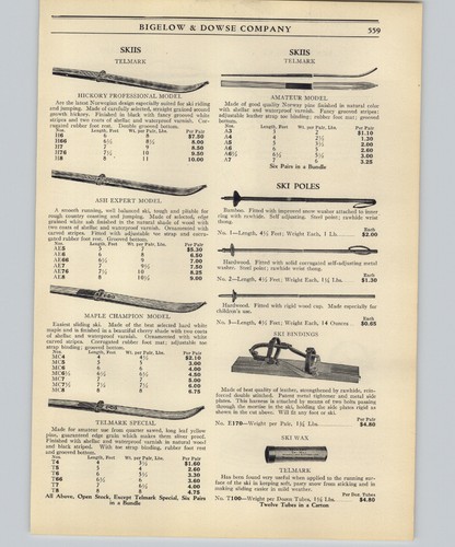 1925 paper telmark - telmark, hickory